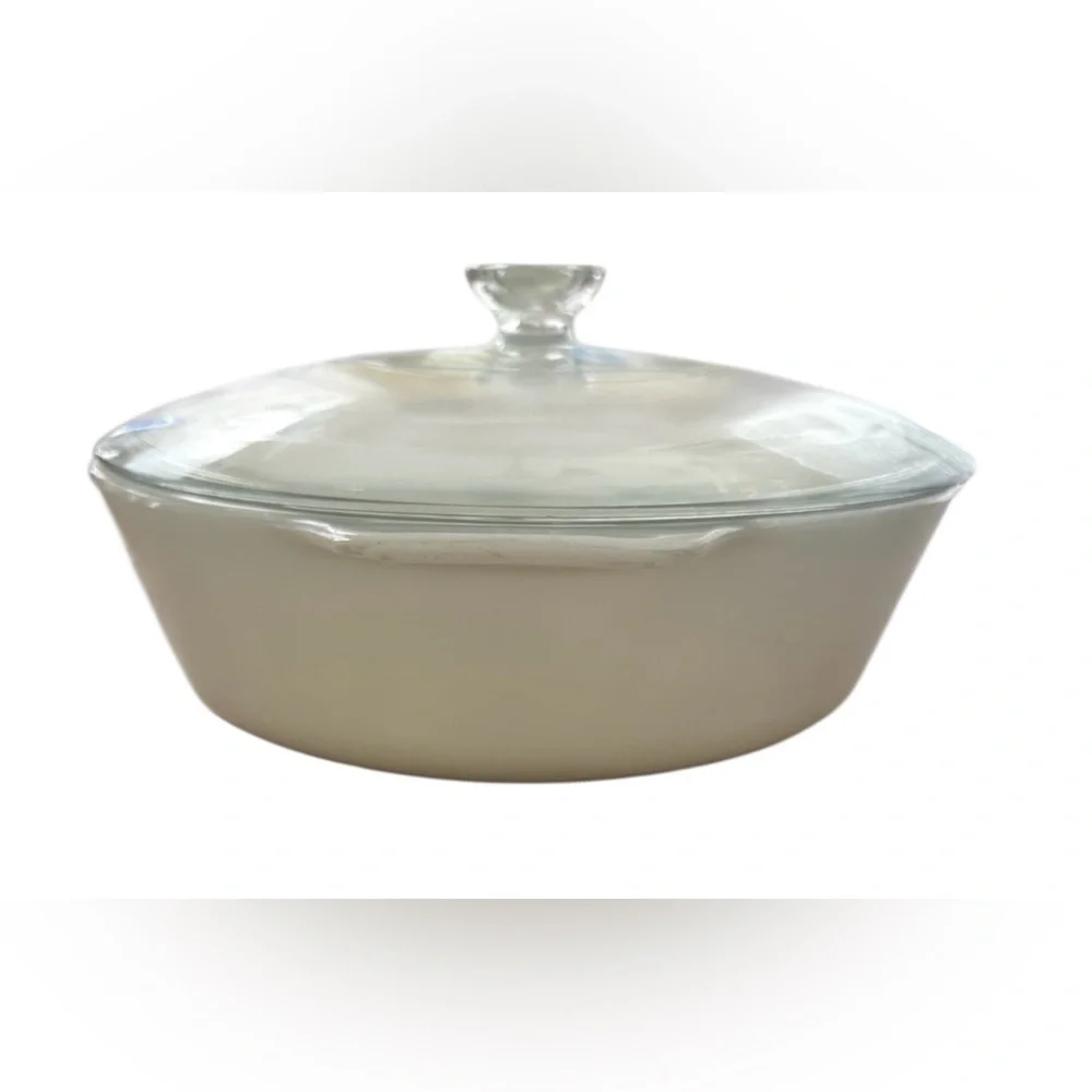 Glasbake vintage round